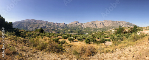 Panoramic mountain view in Spain