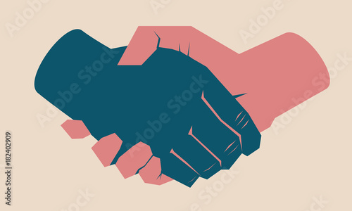 Handshake businessman agreement photo