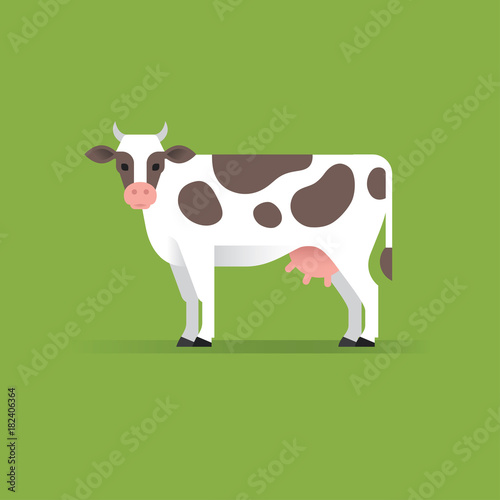 Vector cow illustration.