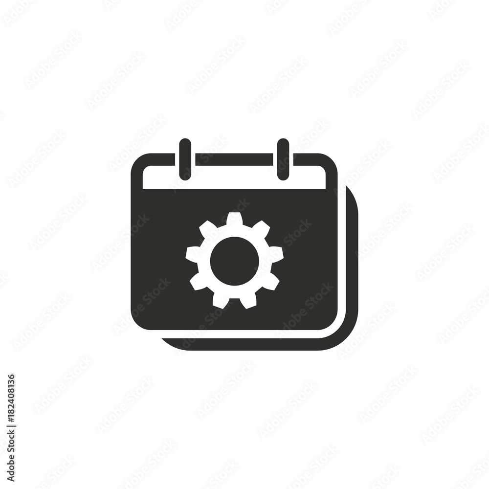 Planning calendar vector icon. Planning calendar vector icon.