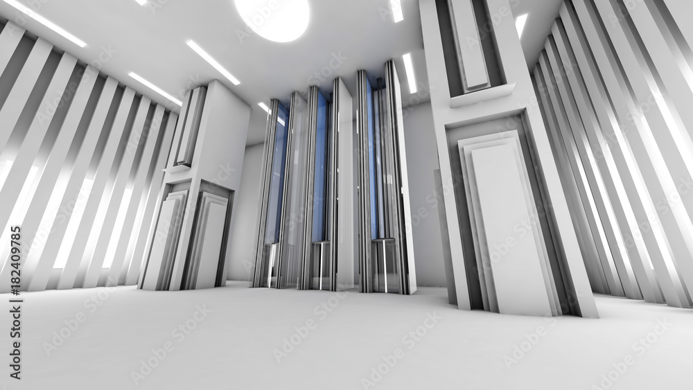 Obraz premium Futuristic Interior