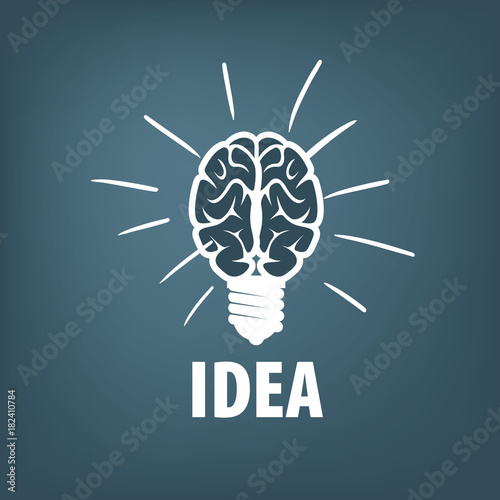 Vector brain logo