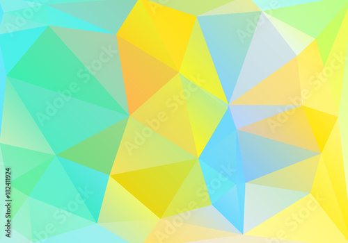 Abstract geometric background of triangular polygons. Retro mosaic triangle bright trendy pattern for web  business template  brochure  card  poster  banner design.