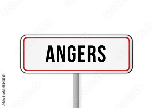 Panneau entrée ville France Angers