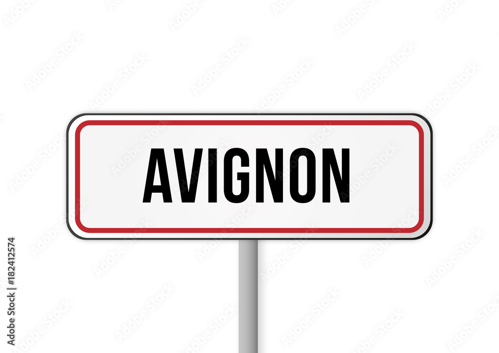 Panneau entrée ville France Avignon Panneau entrée ville France Avignon