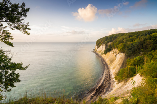 Kreideküste an der Ostsee auf Insel Rügen in Deutschland