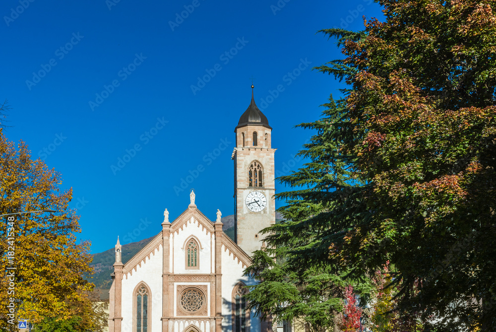 Pergine Valsugana church. Trento, Northern Italy