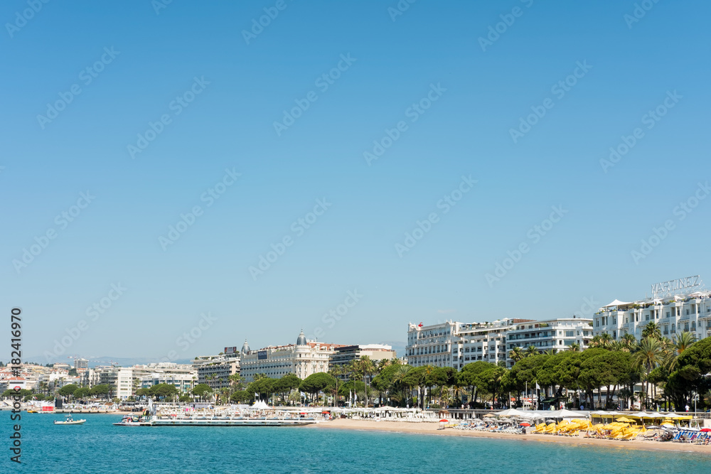 Beach of Cannes, France