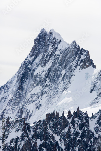 Grand Jorasses with les Periades in foreground, Mont Blanc Massif, Rhone Alpes, Haute-Savoie, France photo
