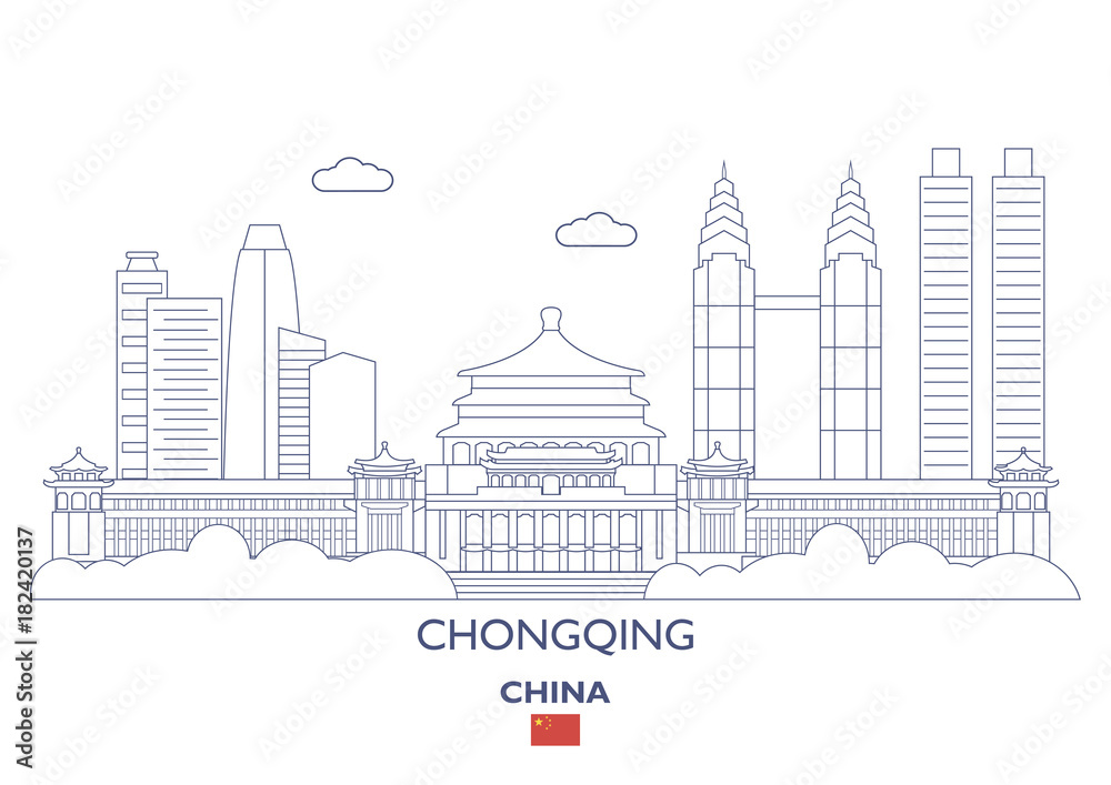 Chongqing City Skyline, China