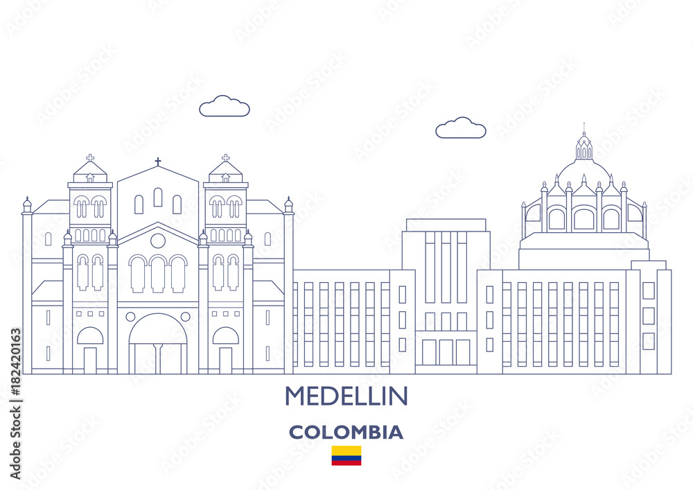 Medellin City Skyline, Colombia