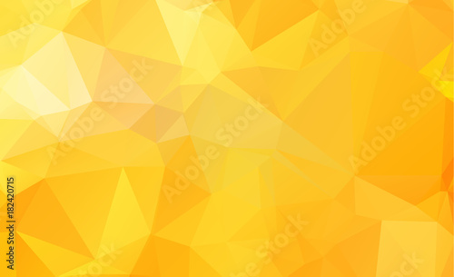 Seamless triangular template. Geometric sample. Repeating routine with triangle shapes. Seamless texture for your design. Pattern can be used for background Yellow vector Pattern