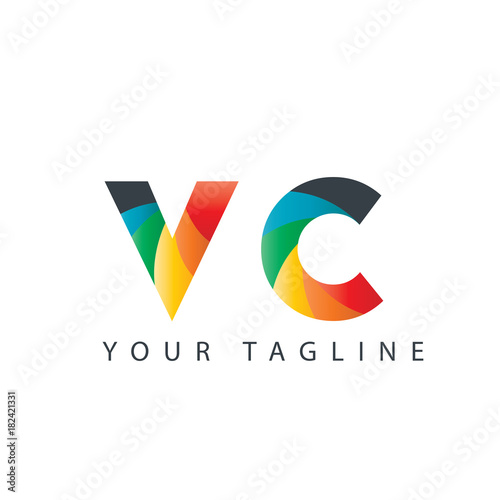 Initial Letter VC Design Logo