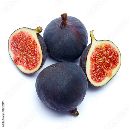 Fig isolated on white background. Clipping path