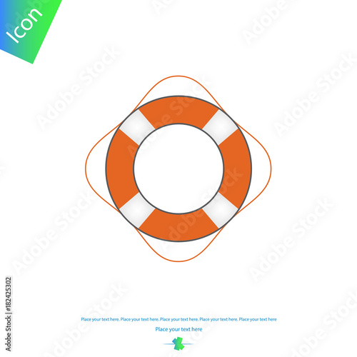 Lifebuoy vector icon