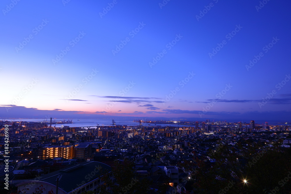 Fototapeta premium Kobe night view