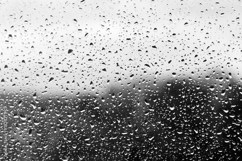 picture of a raindrop on a glass window