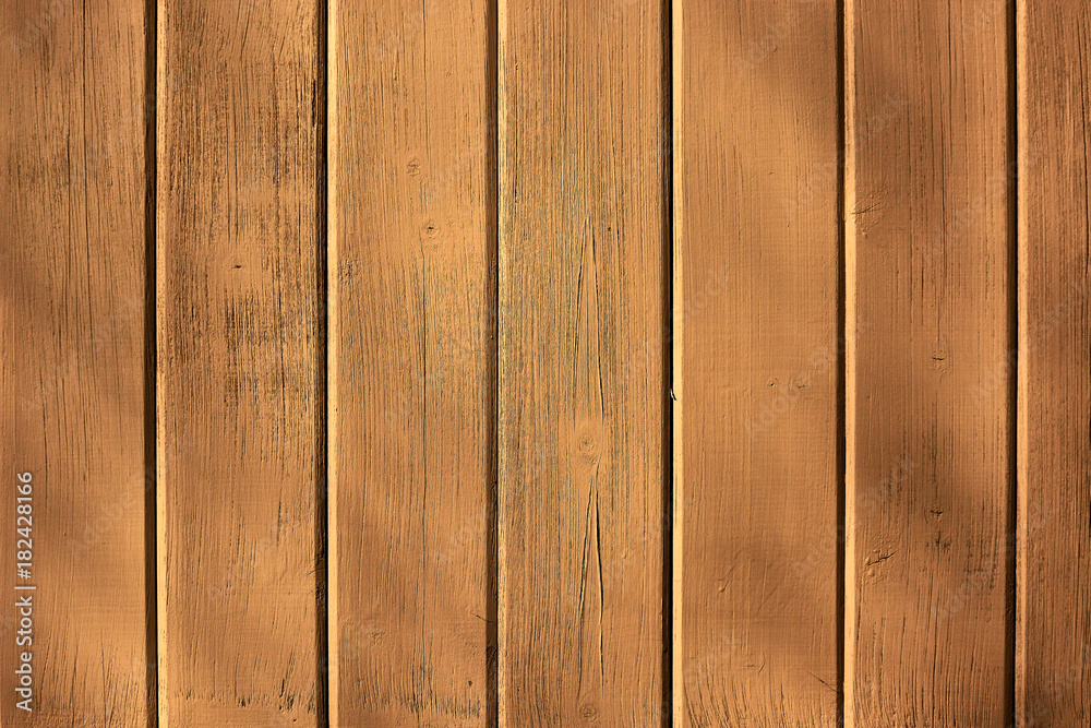 Obraz premium Vertical brown wood planks background 