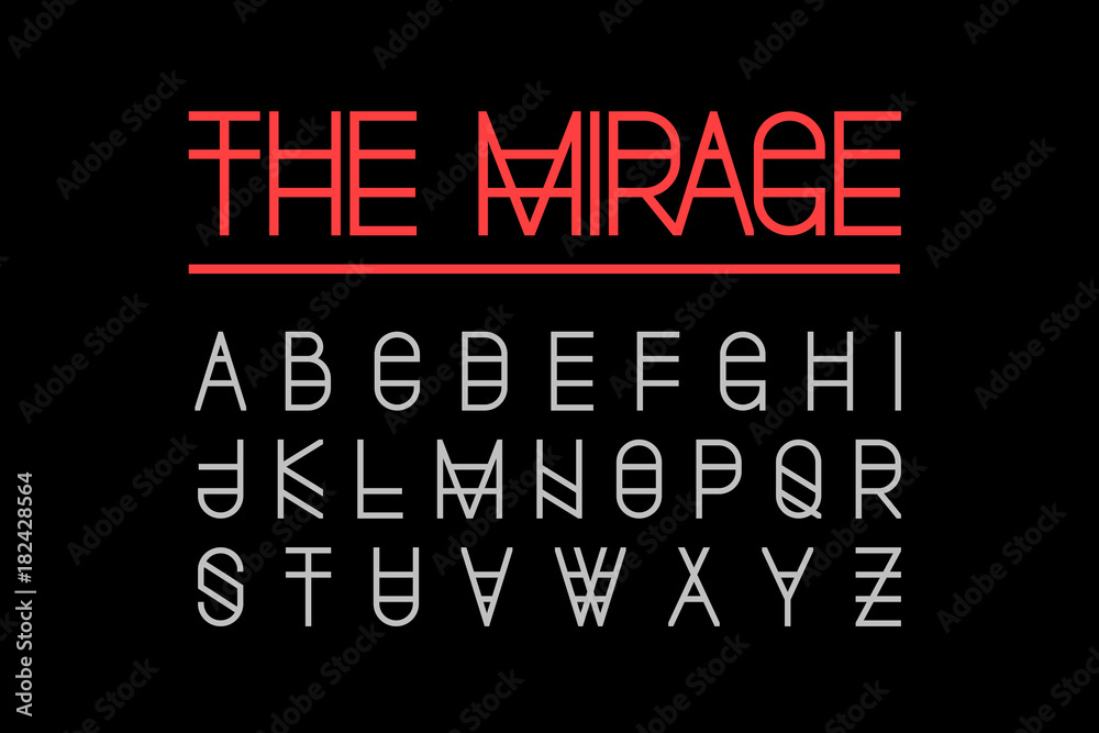 Obraz premium Modern style font