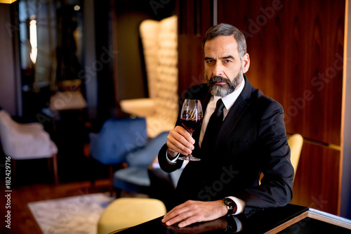 Handsome elegant businessma...