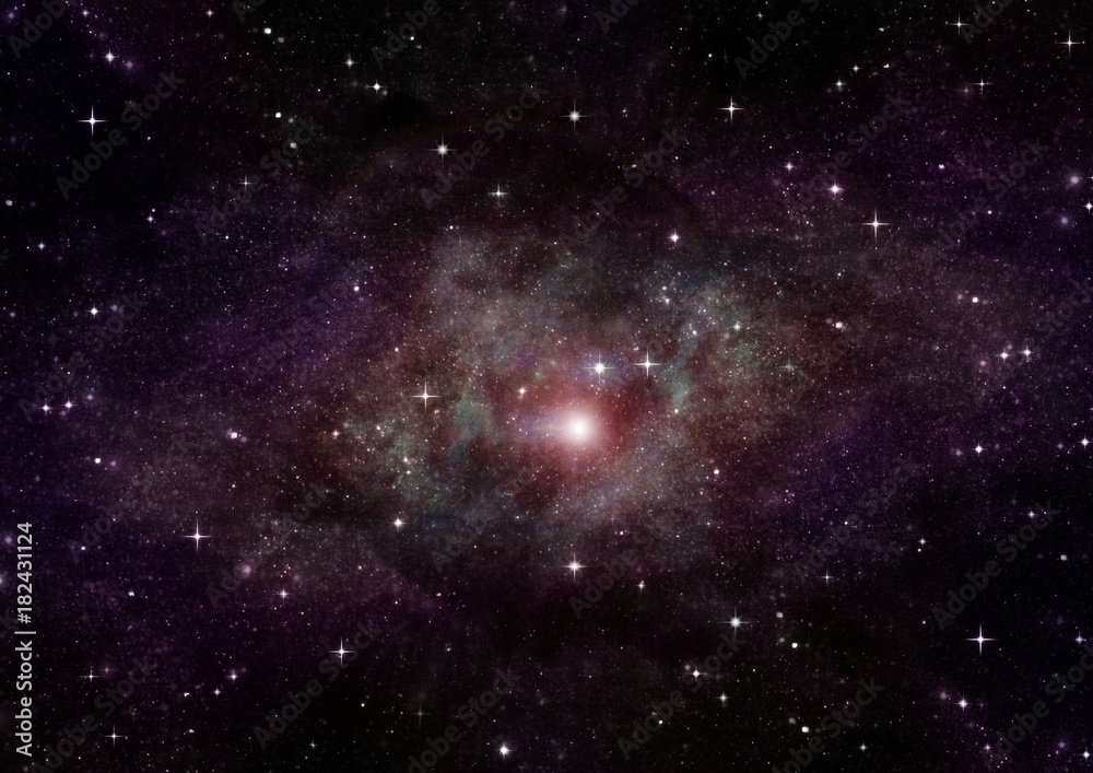 Obraz premium galaxy in a free space