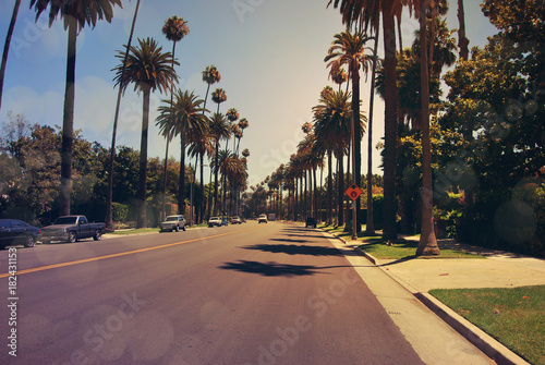 Obraz na płótnie Avenue de Beverly Hills, Los Angeles, Californie
