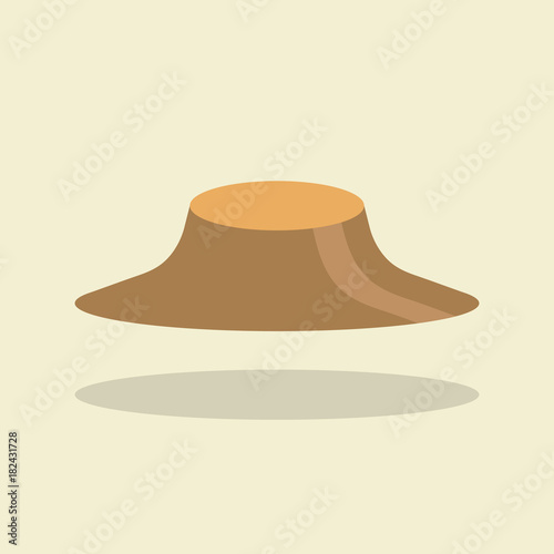 Asian farmer hat