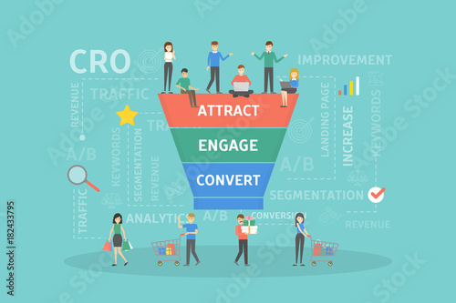 CRO concept illustration.
