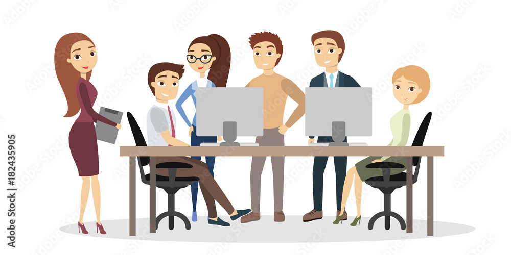 People at office. People at office.