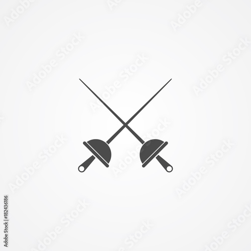 Fencing vector icon