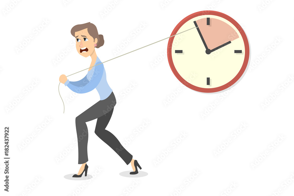 Deadline concept illustration. Deadline concept illustration.