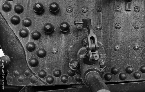 Heavy Iron Rivets in Black and White