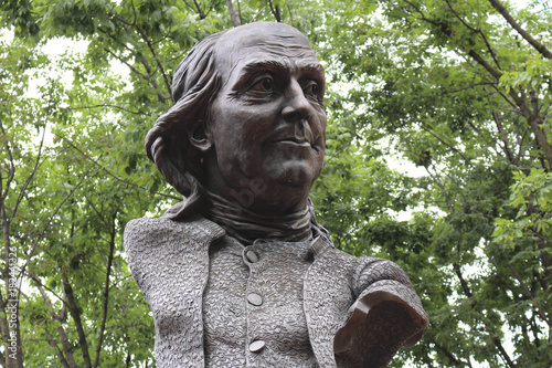 Tableau sur toile Benjamin Franklin Bust