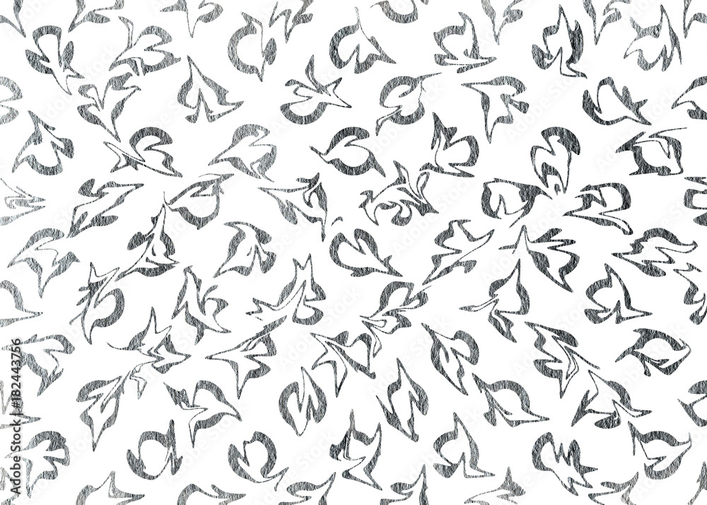 Silver painted abstract pattern. Silver painted abstract pattern.