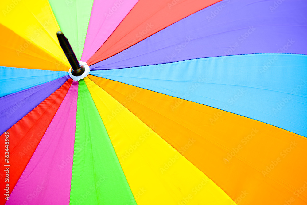 Rainbow umbrella background