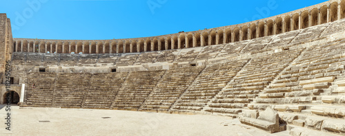 Leinwand Poster Ancient Roman amphitheater of Aspendos near Antalya