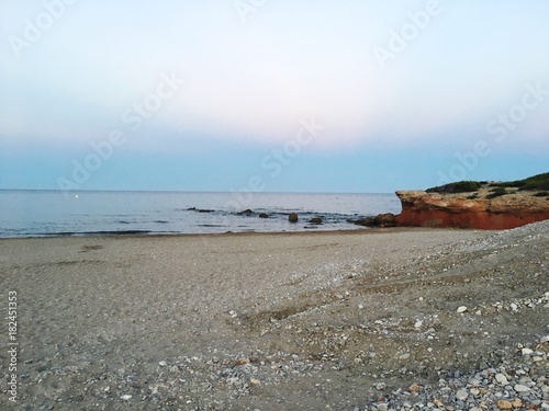 Moro beach in Alcocebre, Castellon, Spain photo