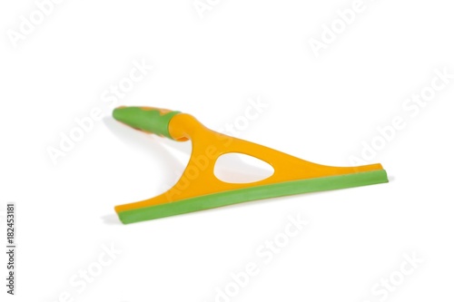 Window squeegee on white background