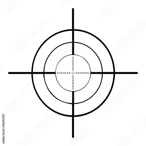 Isolated focus icon