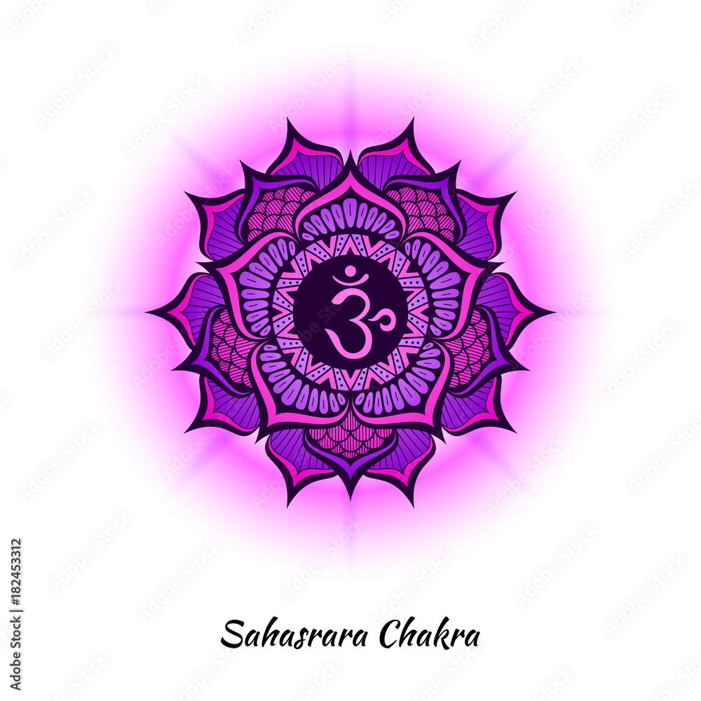 Fototapeta premium Sahasrara chakra design