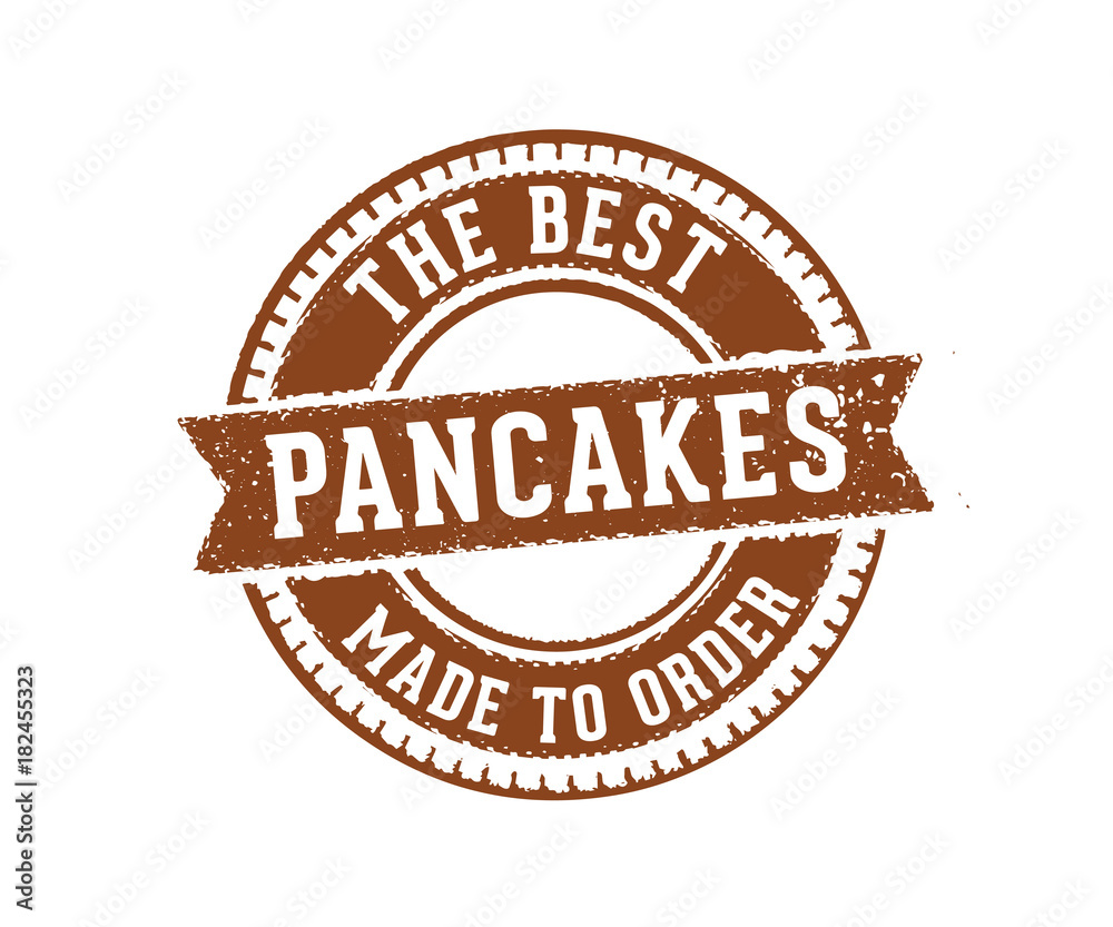 Fototapeta premium pancakes sign label stamp quality