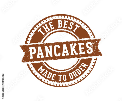 pancakes sign label stamp quality