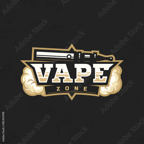 Modern vector professional logo emblem vape zone