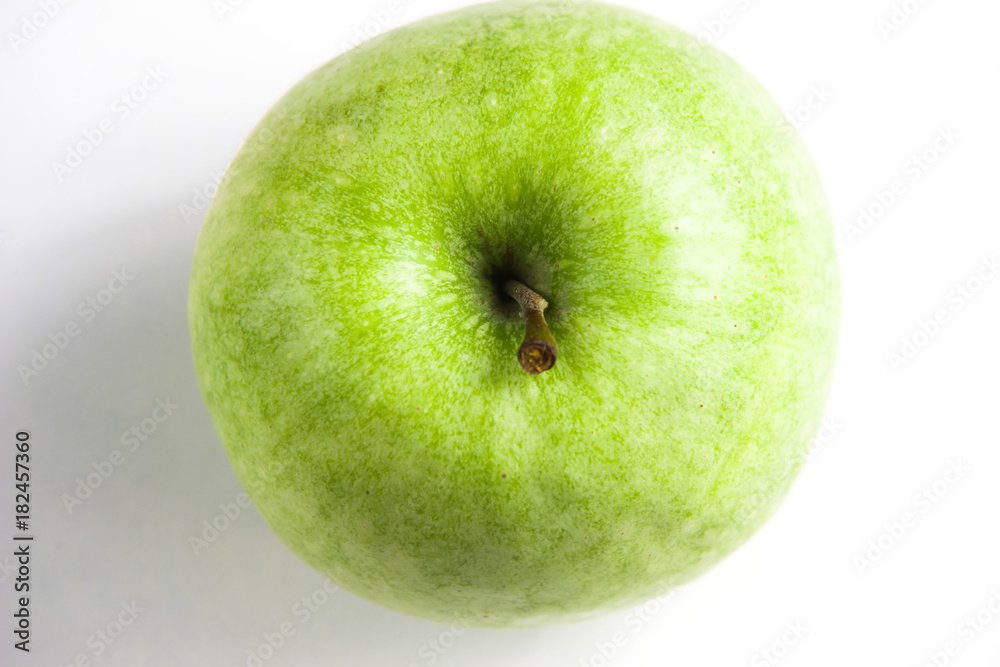 no photoshoped 100% natural eco green big apple isolated on white no photoshoped 100% natural eco green big apple isolated on white