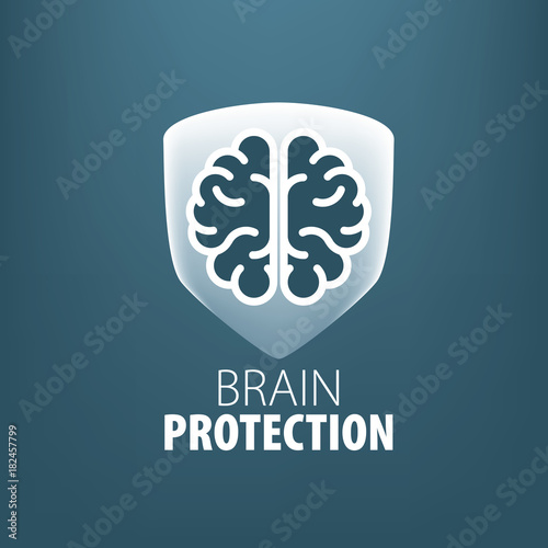 Vector brain logo