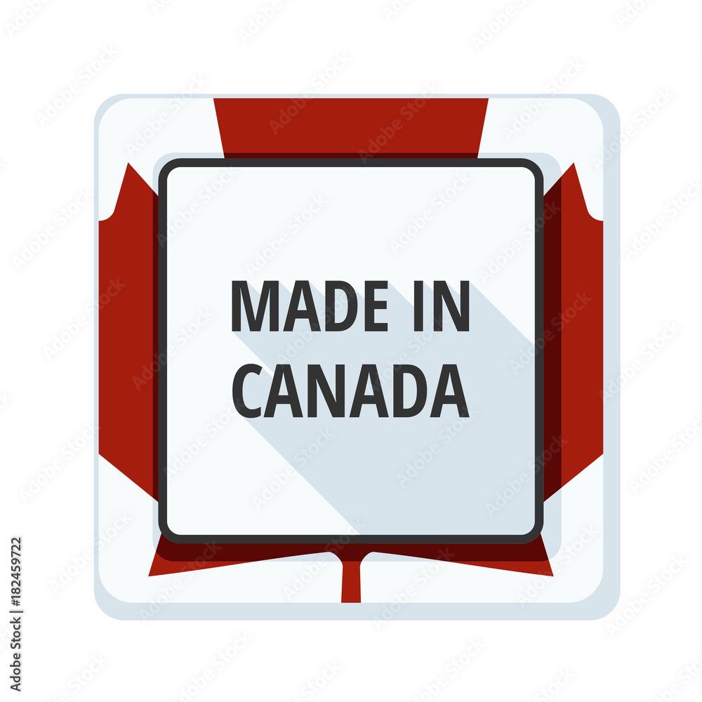 Made in Canada label illustration