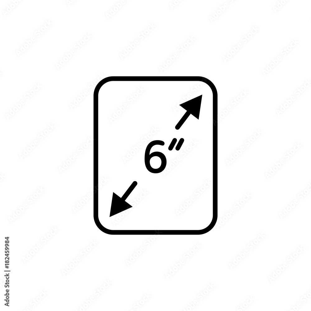Screen size. Flat vector icon. Simple hardware icon Screen size. Flat vector icon. Simple hardware icon
