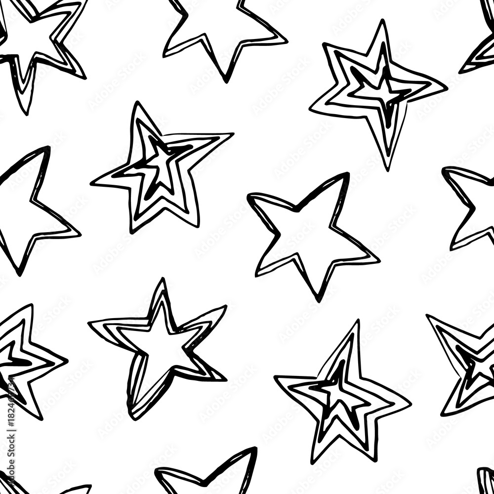 Obraz premium seamless pattern with stars.