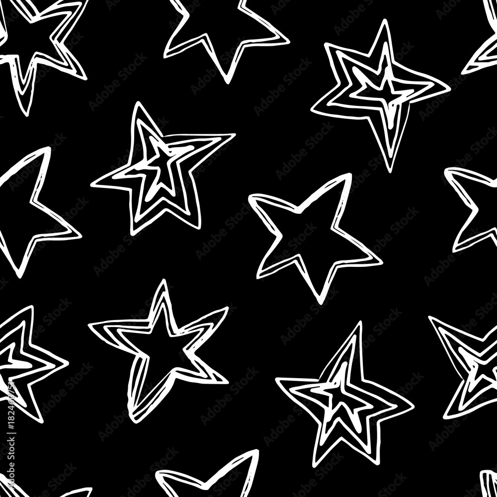 Obraz premium seamless pattern with stars.