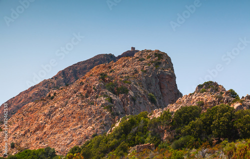 Mountain landscape of Corsica island